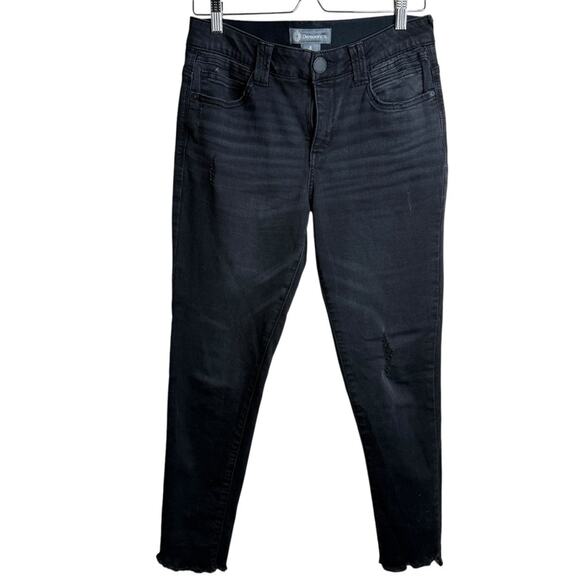 Democracy With AB Technology Distressed Slant Raw Stem Hem Size 8 Women's - Picture 1 of 5